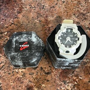 G-Shock Dual-Tone White and Black Watch